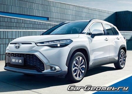Toyota Frontlander MXGA10 2021 2027 RH Asian Market Body Dimensions 
